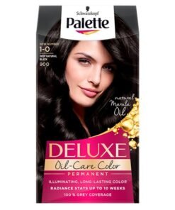 Vopsea de par permanenta Palette Deluxe Oil-Care Color 900/1-0 Negru