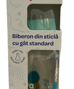 Biberon din sticla 0-24 luni
