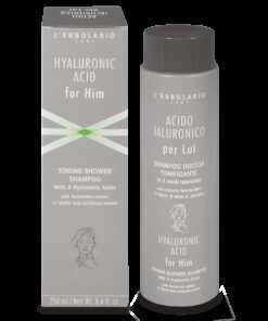 L'Erbolario Sampon tonifiant cu acid hialuronic pentru barbati