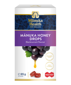 Bomboane cu miere de Manuka MGO 400+ si aroma naturala de coacaze