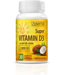 Super Vitamina D3 cu ulei de cocos