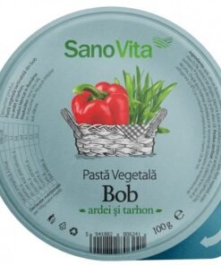 Pasta vegetala tartinabila din bob cu ardei si tarhon VegieLife