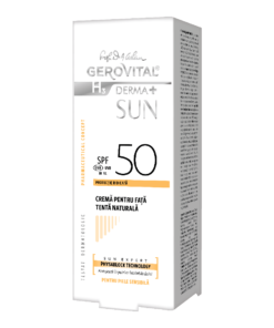 Crema pentru fata SPF 50 tenta naturala H3 Derma+ Sun
