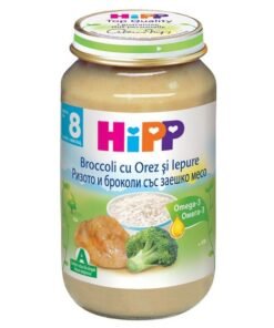 Piure de iepure cu brocoli și risotto