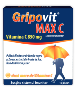 Gripovit Max C cu pulberi din fructe