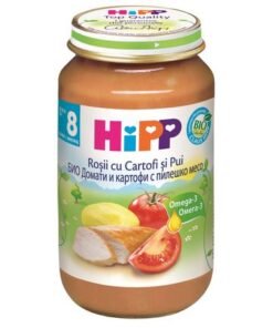 Rosii si cartofi cu carne de pui