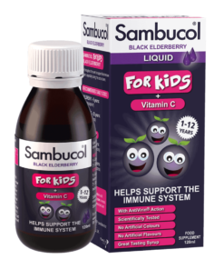 Sirop cu soc negru si vitamina C pentru copii