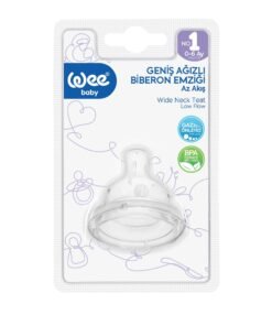 Tetina din silicon anticolic cu gura larga nr.1