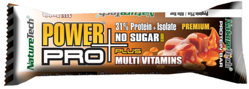 Baton energizant cu aroma de caramel Power Pro Plus