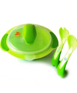 Set bol cu tacamuri Morsa Verde