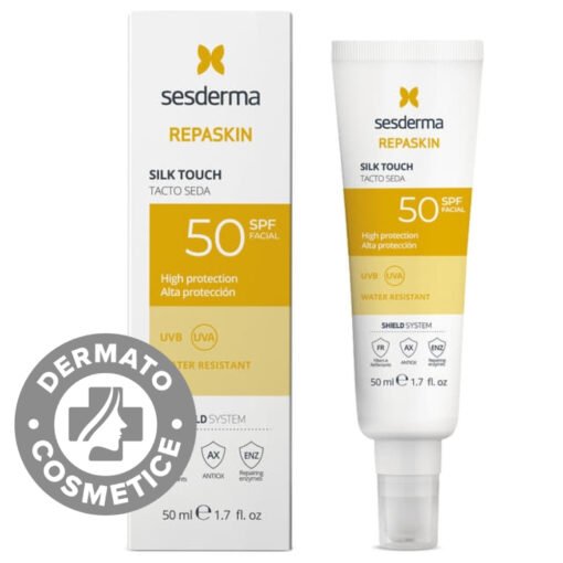 Crema de fata colorata cu SPF50 Repaskin Silk Touch
