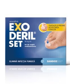 Exoderil Set 50 mg/ml lac de unghii medicamentos Amorolfina