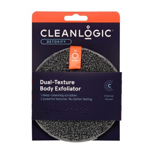 Burete exfoliant pentru piele sensibila cu doua texturi Detoxify