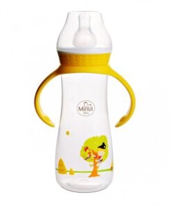 Biberon cu tentina si maner Pupaza din tei pentru +3luni Baby