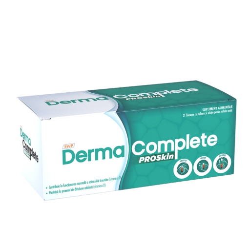 Supliment pentru leziuni cutanate ale pielii Derma Complete Proskin