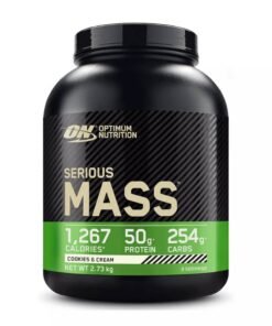 Gainer proteine Serious Mass cu aroma de biscuiti si crema