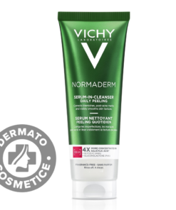 Serum de curatare exfoliant zilnic cu acid salicilic pentru ten gras cu tendinta acneica Normaderm